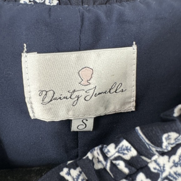 Dainty Jewells Dress Womens Small Floral Tiered Long Sleeve Modest Elegant Forma - Picture 4 of 9